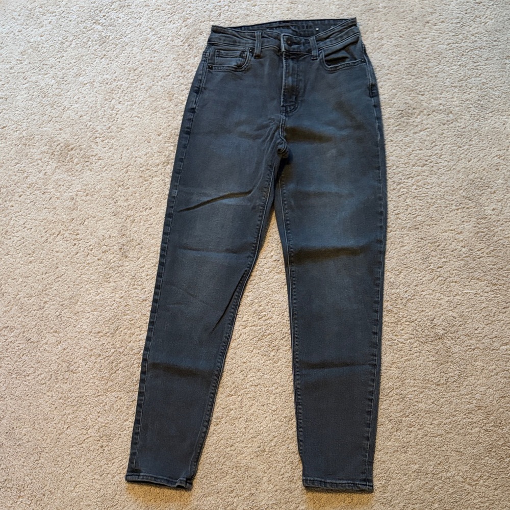 American Eagle Outfitters High Rise Dark Gray Jeans